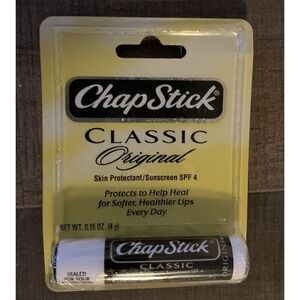 Vintage ChapStick Classic SPF 4 Lip Balm 0.15 oz Sealed‎ Rare Discontinued